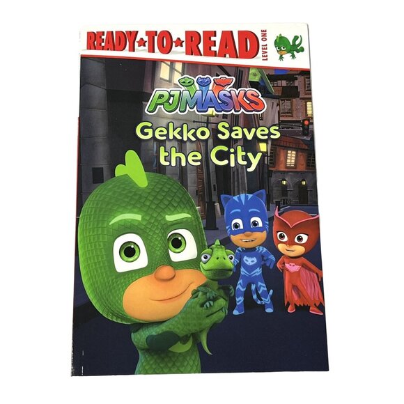 Gekko Saves the City PJ Masks Book Leveled Reader Kids Fiction Easy Sight Words - Picture 1 of 5